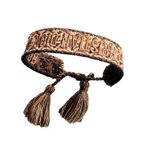 Brown Christian Dior Oblique J'Adior
Woven Cotton Friendship Bracelet